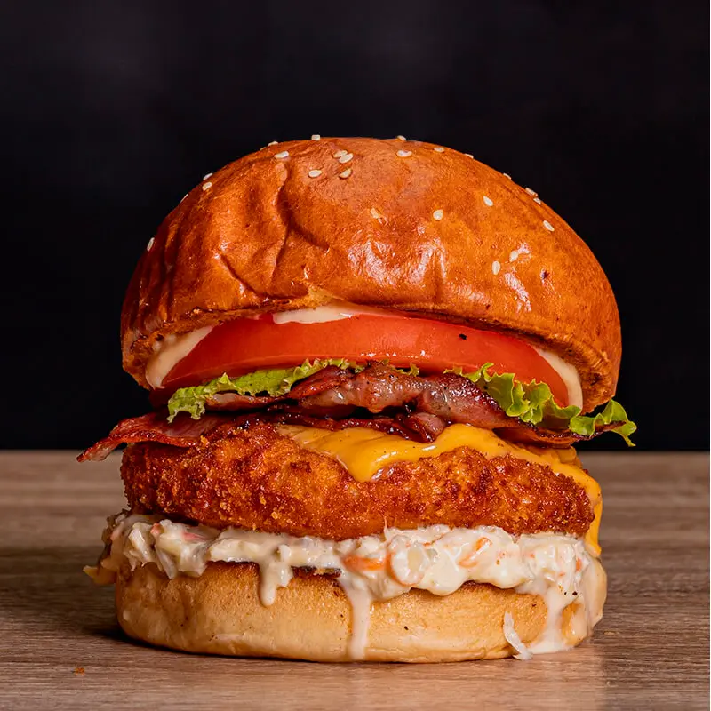 Burger de pollo crispy 100gr